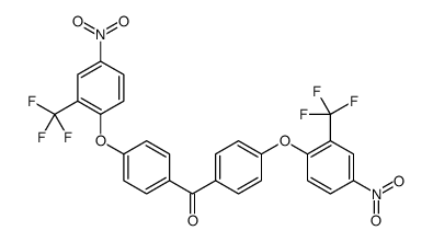 bis[4-[4-nitro-2-(trifluoromethyl)phenoxy]phenyl]methanone Structure