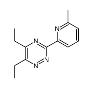 1,2,4-Triazine,5,6-diethyl-3-(6-methyl-2-pyridinyl)-(9CI) structure