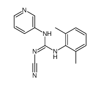 1-cyano-2-(2,6-dimethylphenyl)-3-pyridin-3-ylguanidine Structure