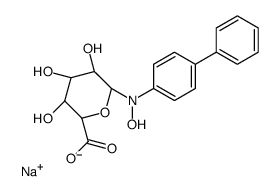 N,4-Biphenyl-N-hydroxy-D-glucuronosylamine结构式