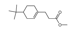 4-tert-Butyl-1-cyclohexene-1-propionic acid methyl ester结构式