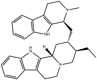 17-Norcorynan, 16-(2,3,4,9-tetrahydro-2-methyl-1H-pyrido(3,4-b)indol-1-yl)-, (16(S))- picture