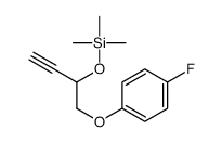 1-(4-fluorophenoxy)but-3-yn-2-yloxy-trimethylsilane Structure