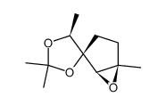 Spiro[1,3-dioxolane-4,2-[6]oxabicyclo[3.1.0]hexane], 2,2,5,5-tetramethyl-, (1R,2R,5S,5R)- (9CI) Structure