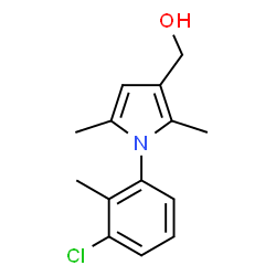 1-(3-CHLORO-2-METHYLPHENYL)-2,5-DIMETHYL-1H-PYRROLE-3-METHANOL结构式