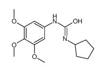 1-cyclopentyl-3-(3,4,5-trimethoxyphenyl)urea结构式