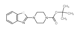 4-BENZOTHIAZOLE-2-YL-PIPERAZINE-1-CARBOXYLIC ACID TERT-BUTYL ESTER结构式