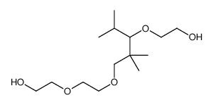 2-[3-[2-(2-hydroxyethoxy)ethoxy]-2,2-dimethyl-1-(1-methylethyl)propoxy]ethanol结构式