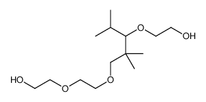 2-[3-[2-(2-hydroxyethoxy)ethoxy]-2,2-dimethyl-1-(1-methylethyl)propoxy]ethanol structure