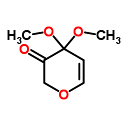 二氢-4,4-二甲氧基-2H-吡喃-3(4H)-酮结构式