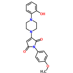 3-[4-(2-Hydroxyphenyl)-1-piperazinyl]-1-(4-methoxyphenyl)-1H-pyrrole-2,5-dione Structure