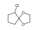 6-chloro-1,4-dioxaspiro[4.4]nonane结构式