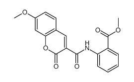 methyl 2-[(7-methoxy-2-oxochromene-3-carbonyl)amino]benzoate Structure