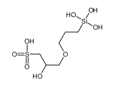 2-hydroxy-3-[3-(trihydroxysilyl)propoxy]propane-1-sulphonic acid structure