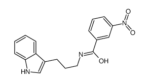 N-[3-(1H-Indol-3-yl)propyl]-m-nitrobenzamide结构式