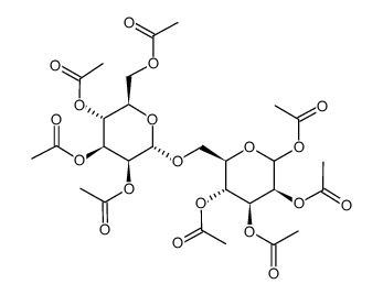 1,2,3,4-Tetra-O-acetyl-6-O-(2,3,4,6-tetra-O-acetyl-a-D-mannopyranosyl)-D-mannopyrannose Structure