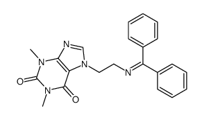 7-[2-(benzhydrylideneamino)ethyl]-1,3-dimethylpurine-2,6-dione Structure