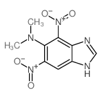 1H-Benzimidazol-5-amine, N,N-dimethyl-4,6-dinitro-结构式