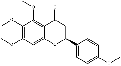 5,6,7,4'-Tetramethoxyflavanone结构式