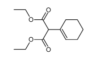 cyclohex-1-enyl-malonic acid diethyl ester结构式