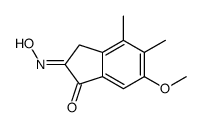 2-hydroxyimino-6-methoxy-4,5-dimethyl-3H-inden-1-one结构式