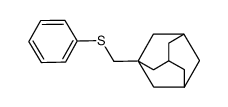 1-Adamantylmethyl Phenyl Sulfide结构式