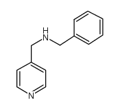 N-苄基-1-(吡啶-4-基)甲胺结构式