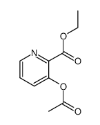 3-acetoxy-pyridine-2-carboxylic acid ethyl ester结构式