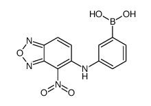 [3-[(4-nitro-2,1,3-benzoxadiazol-5-yl)amino]phenyl]boronic acid Structure