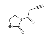 3-oxo-3-(2-oxoimidazolidin-1-yl)propanenitrile structure