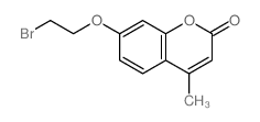 7-(2-bromoethoxy)-4-methyl-chromen-2-one structure