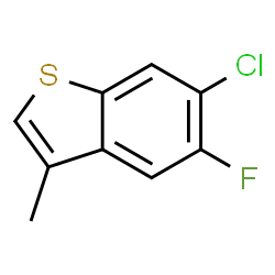 6-CHLORO-5-FLUORO-3-METHYL-BENZO[B]THIOPHENE结构式