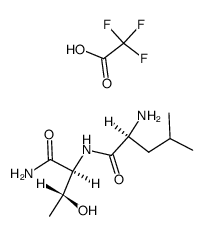 H-Leu-Thr-NH2*TFA结构式