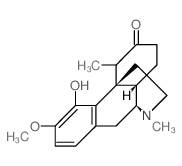 4-hydroxy-3-methoxy-5ξ,17-dimethyl-morphinan-6-one结构式