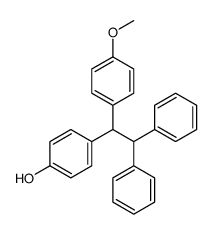 4-[1-(4-methoxyphenyl)-2,2-diphenylethyl]phenol结构式
