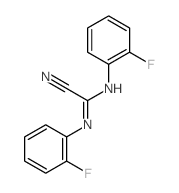 1-cyano-N,N-bis(2-fluorophenyl)methanimidamide Structure