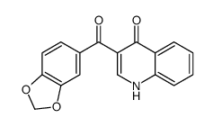 3-(1,3-benzodioxole-5-carbonyl)-1H-quinolin-4-one结构式