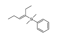 EtCH=C(SiMe2Ph)Et Structure