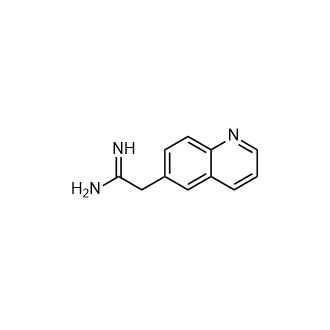 2-(6-Quinolinyl)ethanimidamide Structure