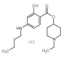 (1-ethylpiperidin-4-yl) 4-(butylamino)-2-hydroxybenzoate,hydrochloride Structure