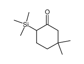 dimethyl-5,5 trimethylsilyl-2 cyclohexanone Structure