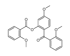 5-methoxy-2-(2-methoxybenzoyl)phenyl 2-methoxybenzoate结构式