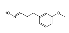 4-(3-methoxyphenyl)-2-butanone oxime结构式