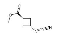 trans-methyl 3-azidocyclobutanecarboxylate Structure