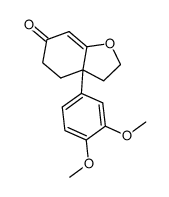 3a-(3,4-dimethoxyphenyl)-3,3a,4,5-tetrahydrobenzofuran-6(2H)-one结构式