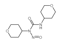 Urea,N-nitroso-N,N'-bis(tetrahydro-2H-pyran-4-yl)- structure