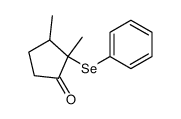 2,3-dimethyl-2-(phenylselanyl)cyclopentan-1-one Structure