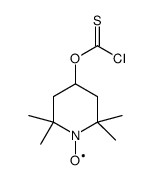 2,2,6,6-tetramethyl-1-oxyl-4-piperidyl chlorothionoformate Structure