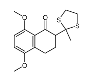 5,8-dimethoxy-2-(2-methyl-1,3-dithiolan-2-yl)-3,4-dihydronaphthalen-1(2H)-one Structure