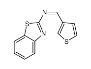 N-(1,3-benzothiazol-2-yl)-1-thiophen-3-ylmethanimine结构式